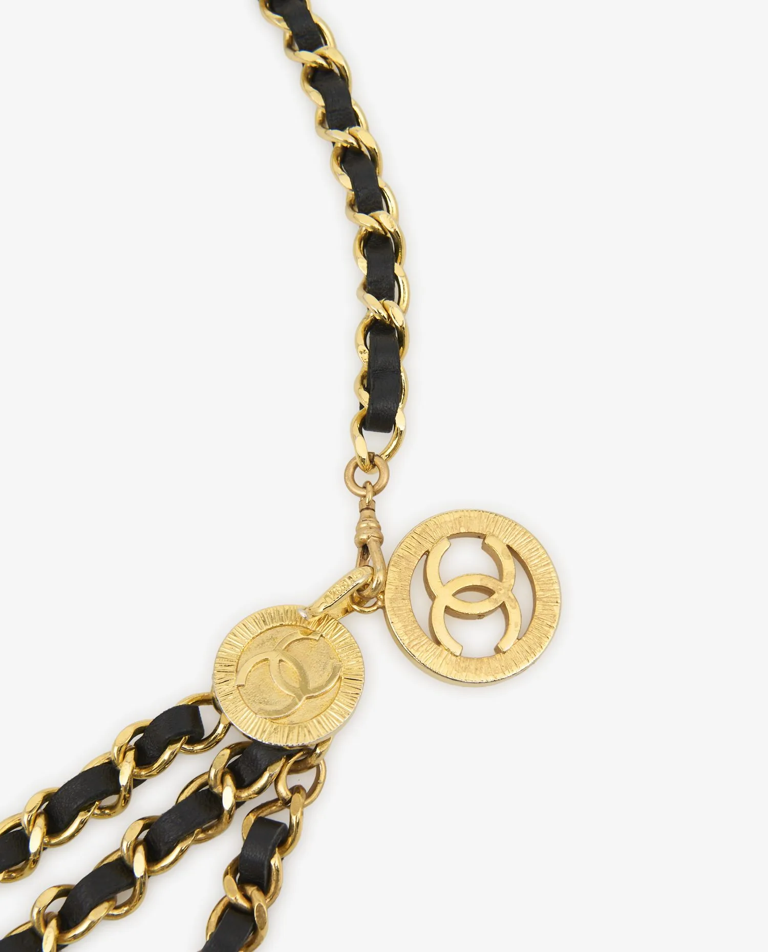 Vintage Chanel triple row chain belt - Photo 3