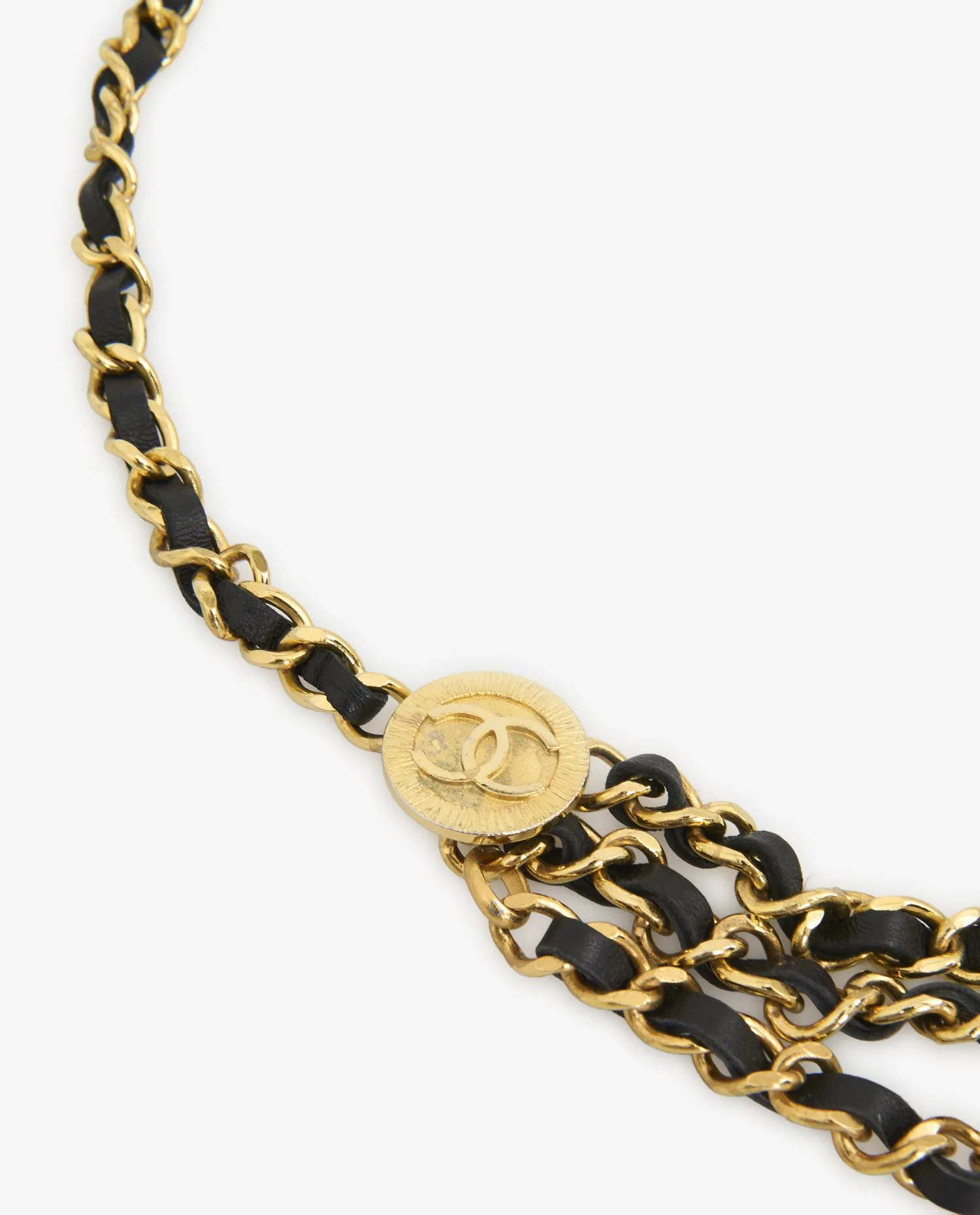 Vintage Chanel triple row chain belt - Photo 4