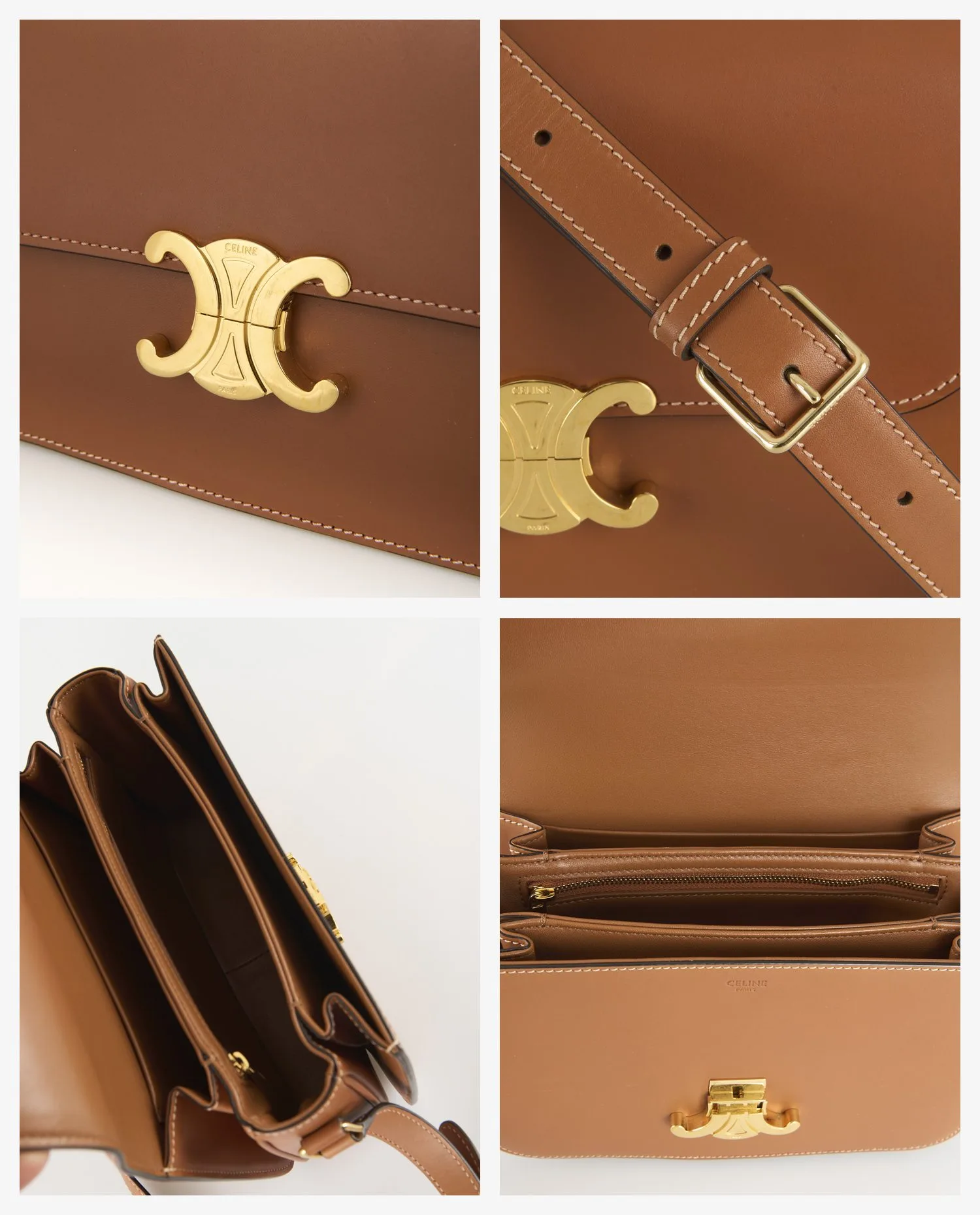 Sac Triomphe Classique Celine veau naturel - Photo 7