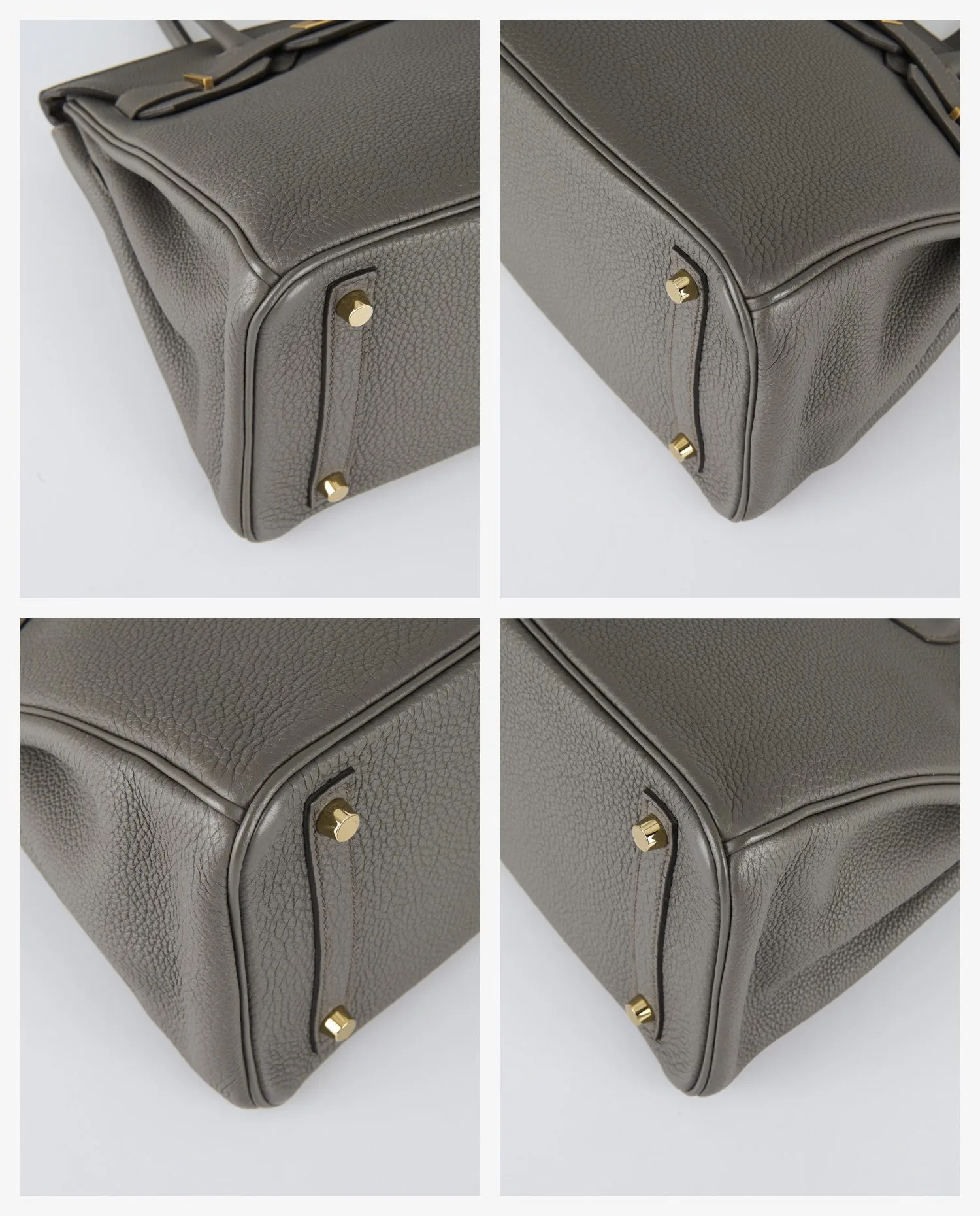 Birkin 30 Hermès cuir togo étain - Photo 6