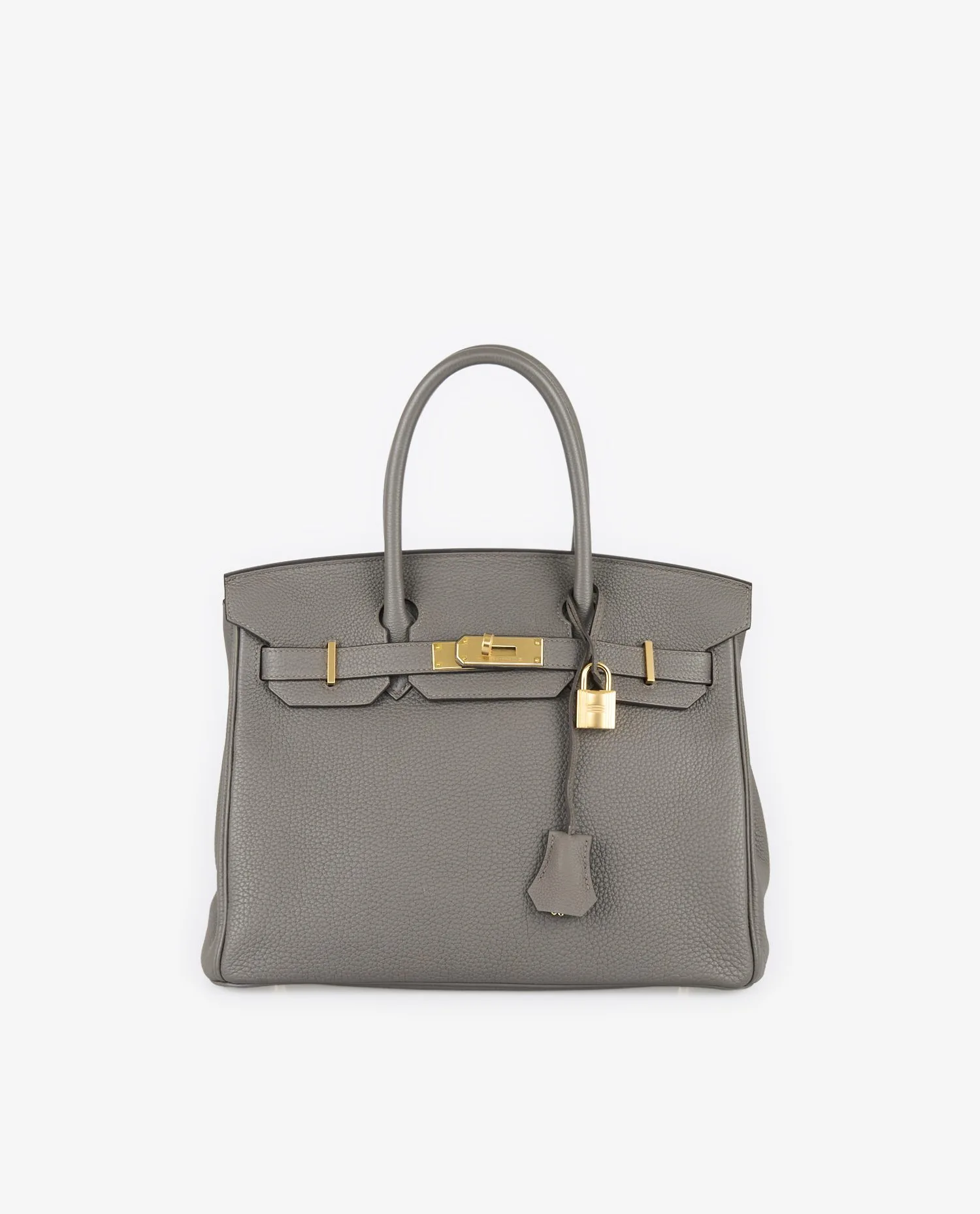 Birkin 30 Hermès cuir togo étain - Photo 1