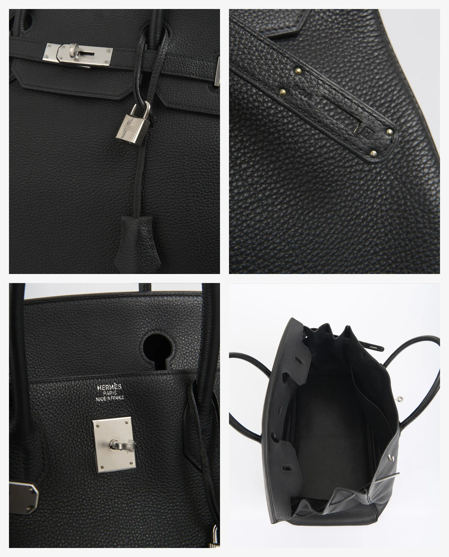 Birkin 40 Hermès togo noir – Image 7