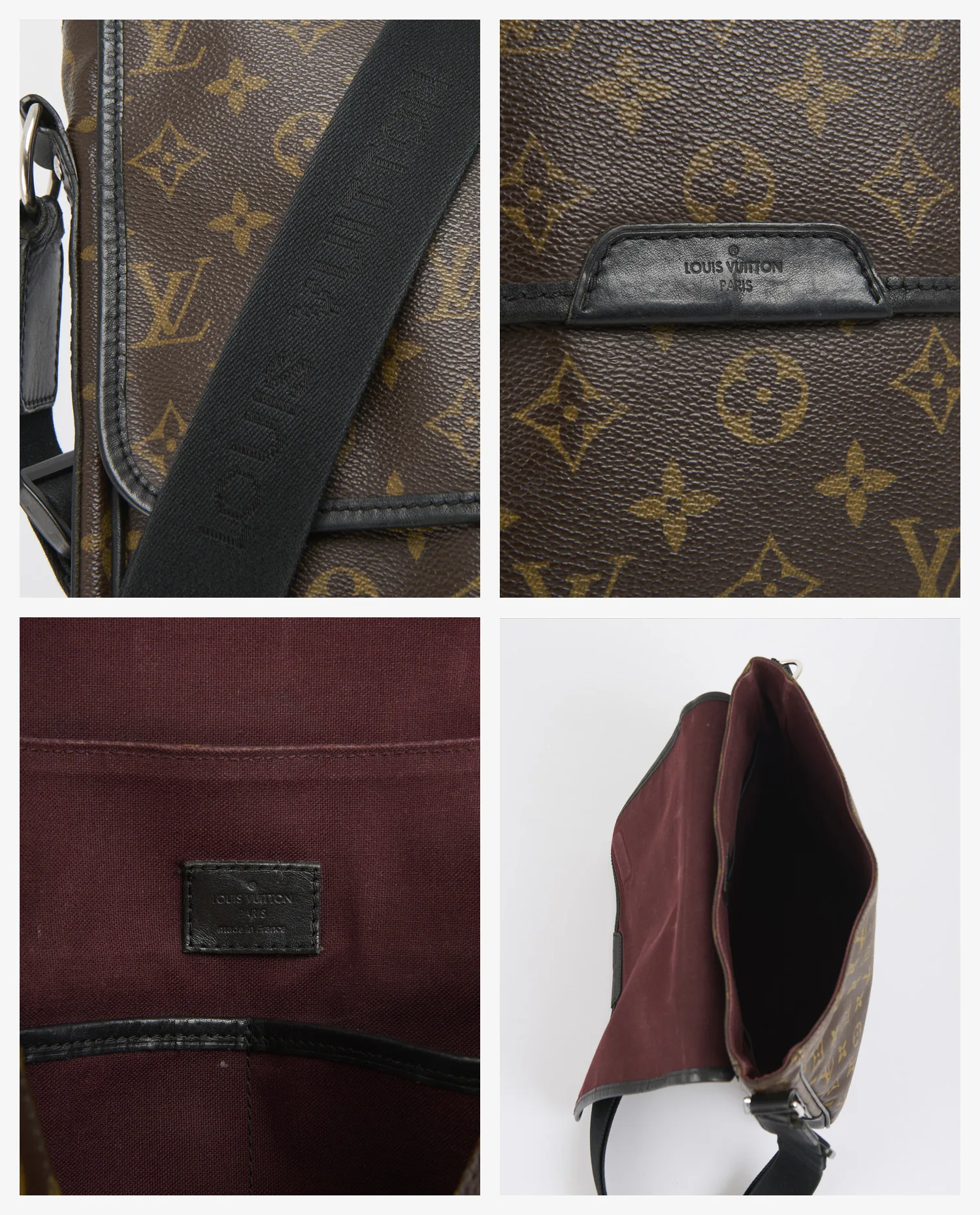 Sacoche Louis Vuitton toile Macassar – Image 7