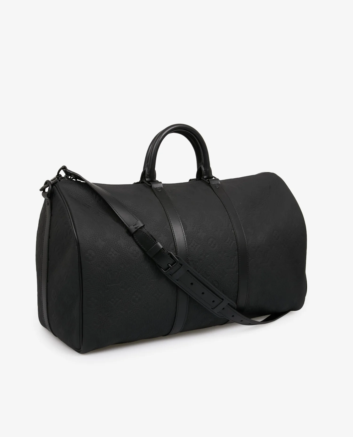 Keepall 50 Louis Vuitton cuir Monogram Shadow – Image 2