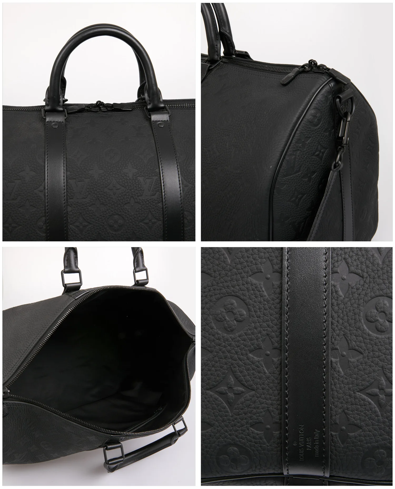 Keepall 50 Louis Vuitton cuir Monogram Shadow – Image 7