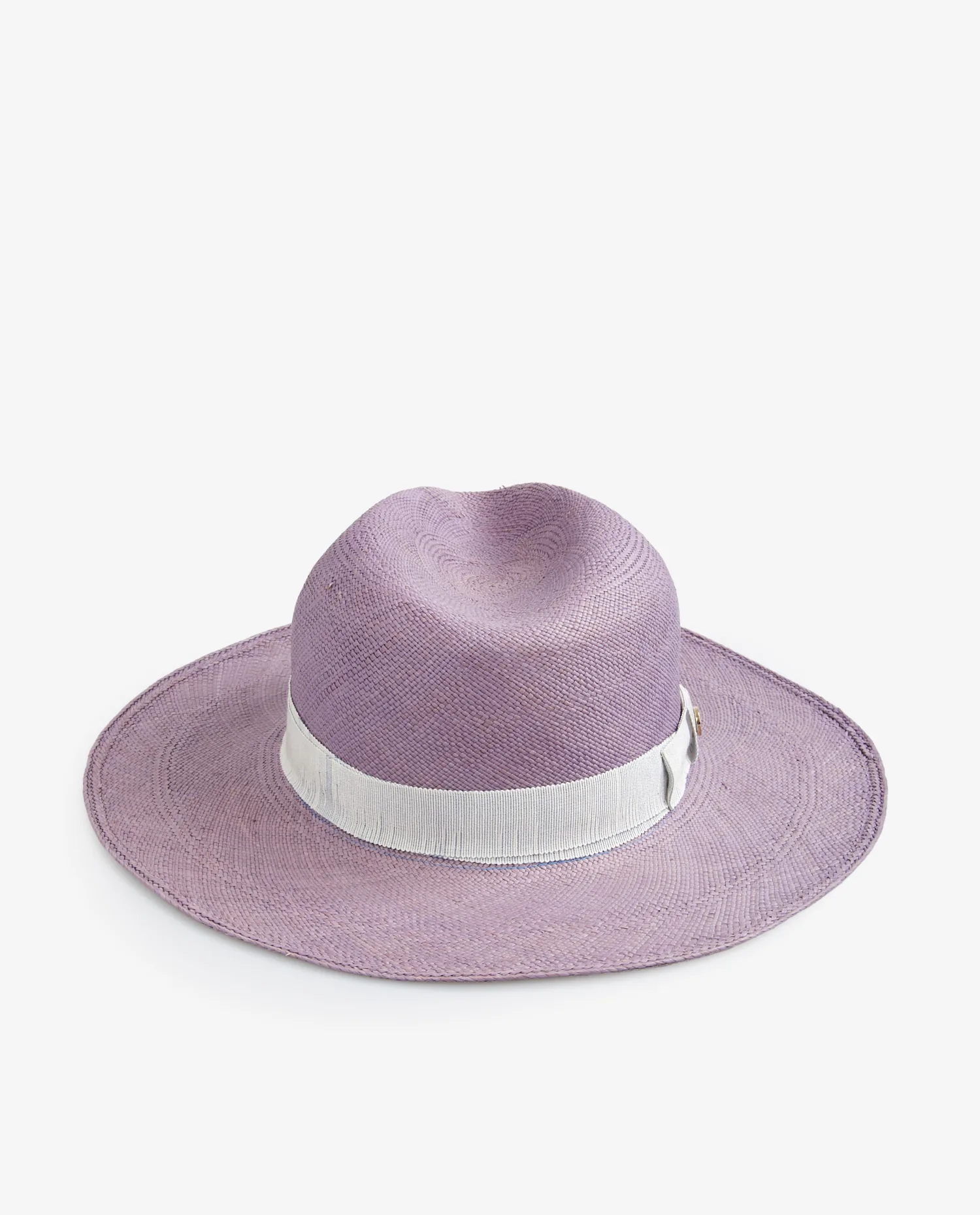 Chapeau Loro Piana paille lilas – Image 3