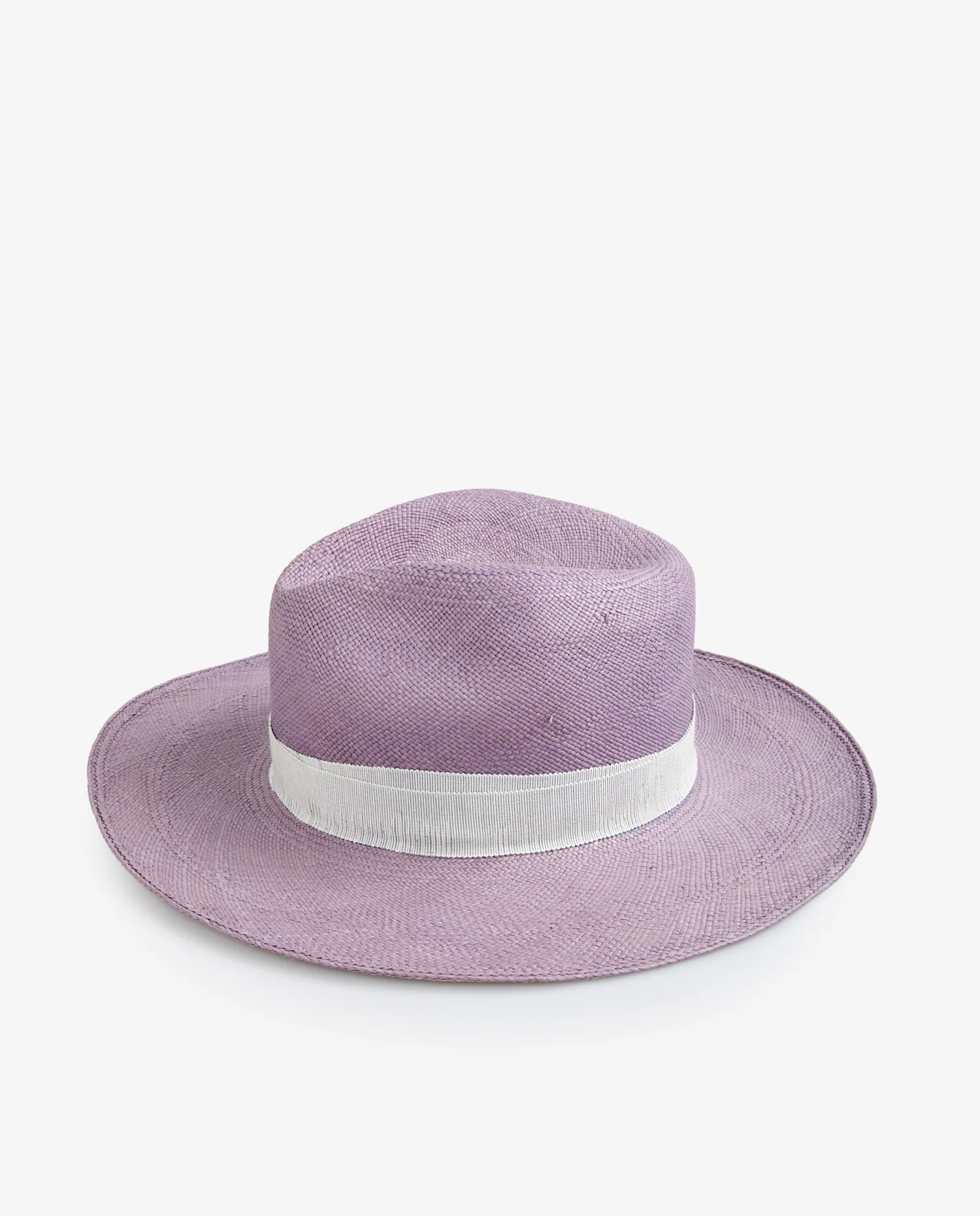 Chapeau Loro Piana paille lilas – Image 4
