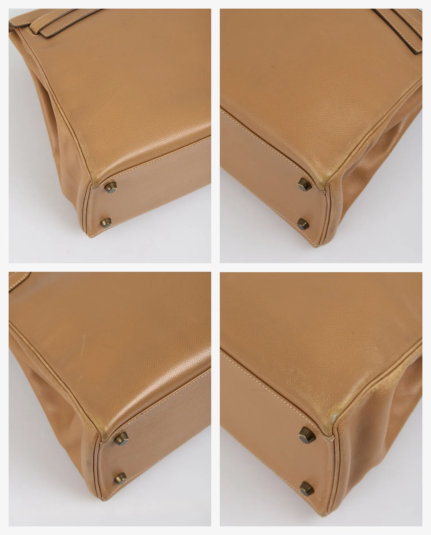 Kelly 35 Hermès cuir courchevel gold – Image 6