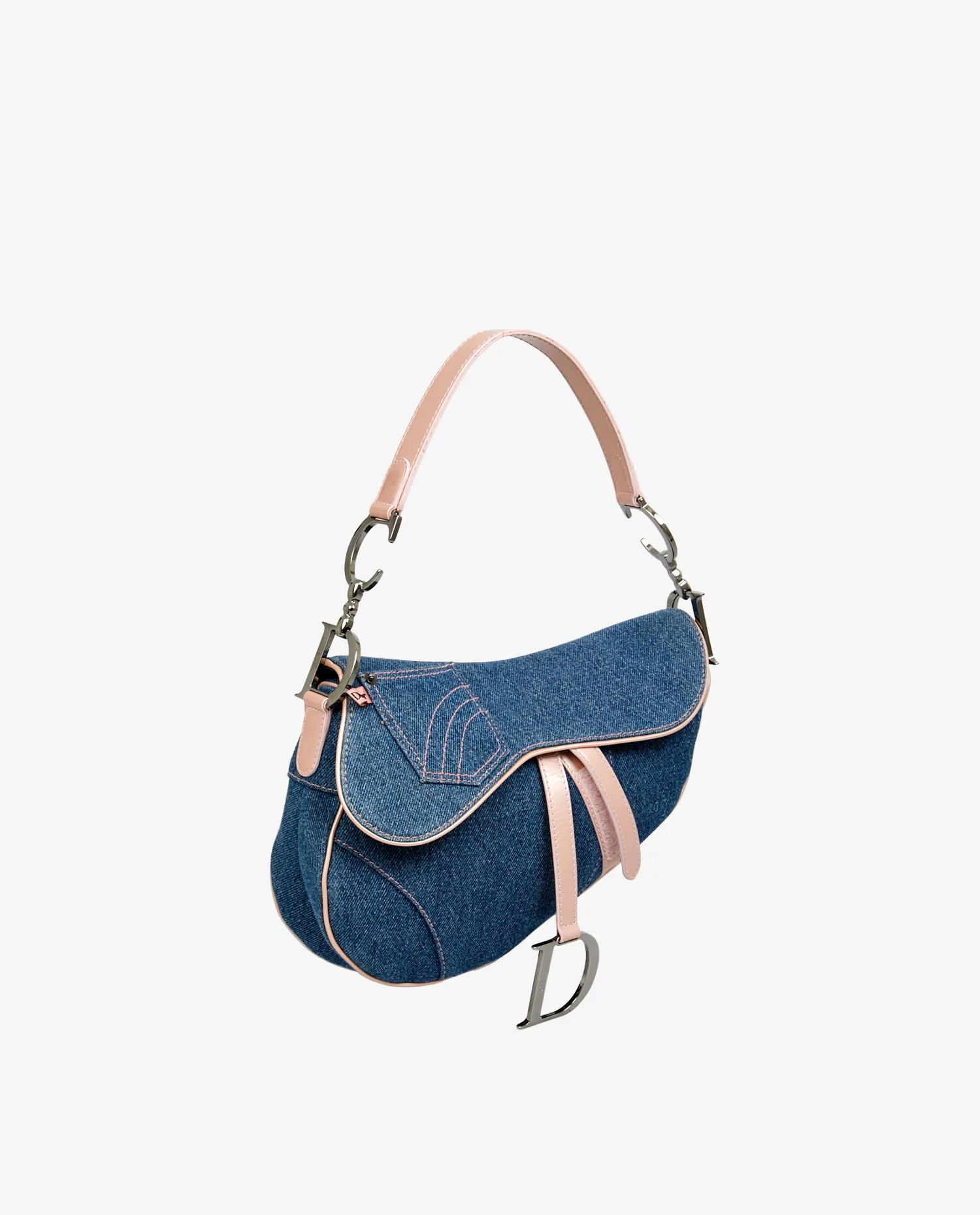 Sac Saddle Christian Dior denim vintage – Image 2