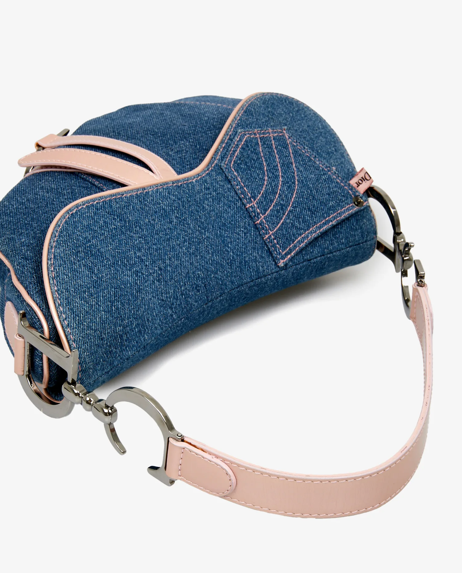 Sac Saddle Christian Dior denim vintage – Image 8