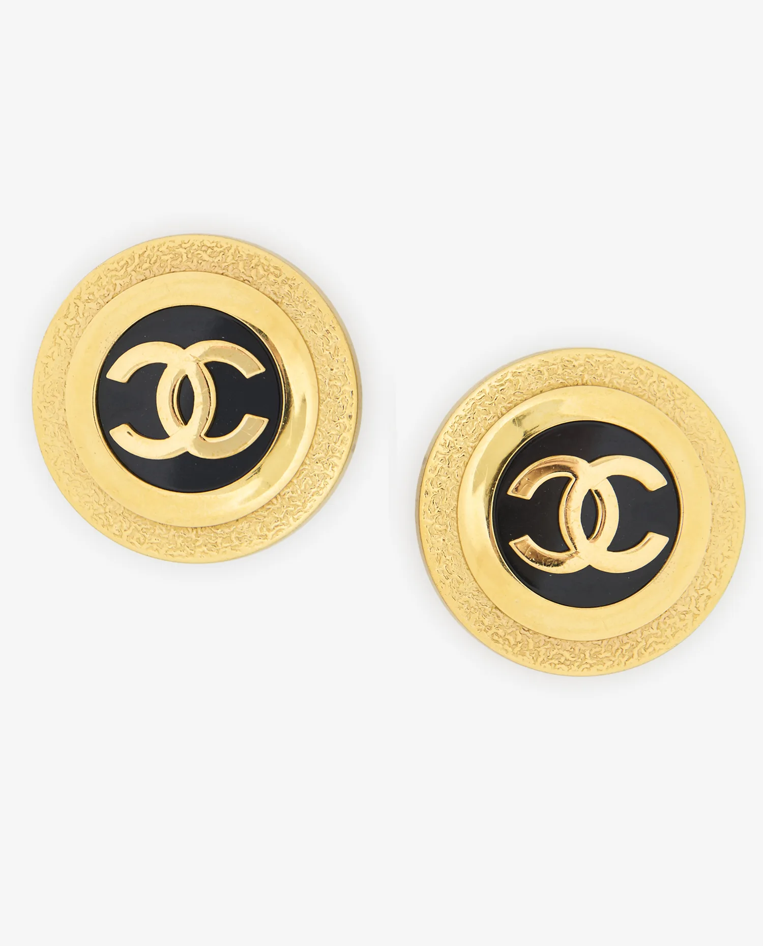 Clips ronds Chanel vintage CC
