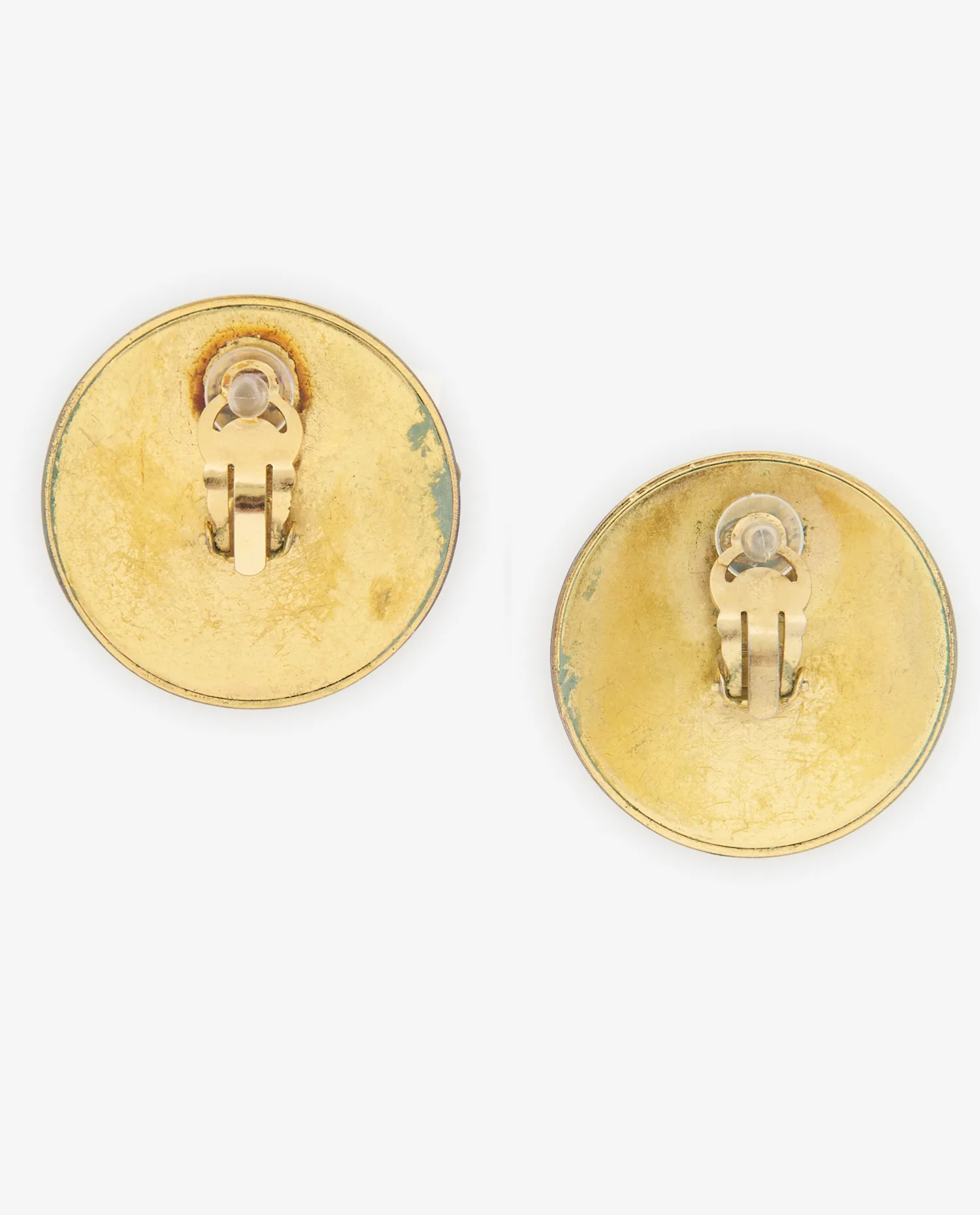 Clips ronds Chanel vintage CC – Image 2