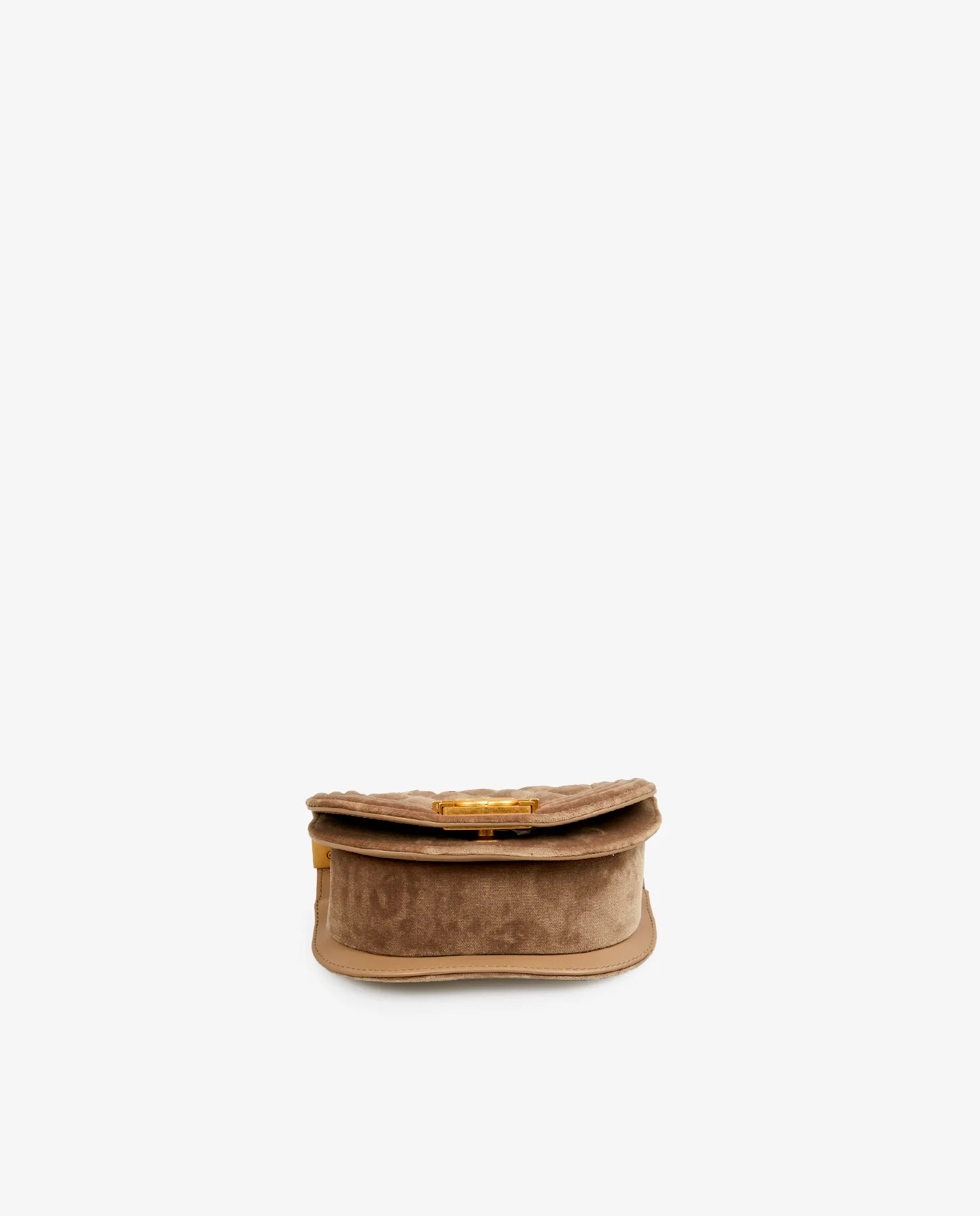 Mini sac Boy Chanel velours beige – Image 5