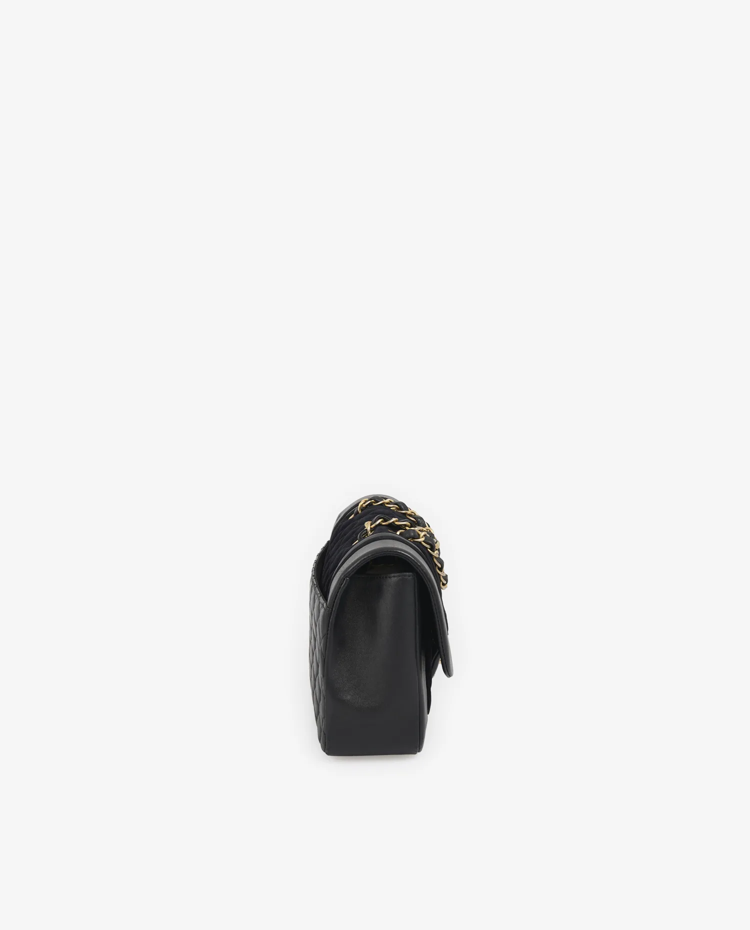Sac Chanel cuir/suède noir – Image 3