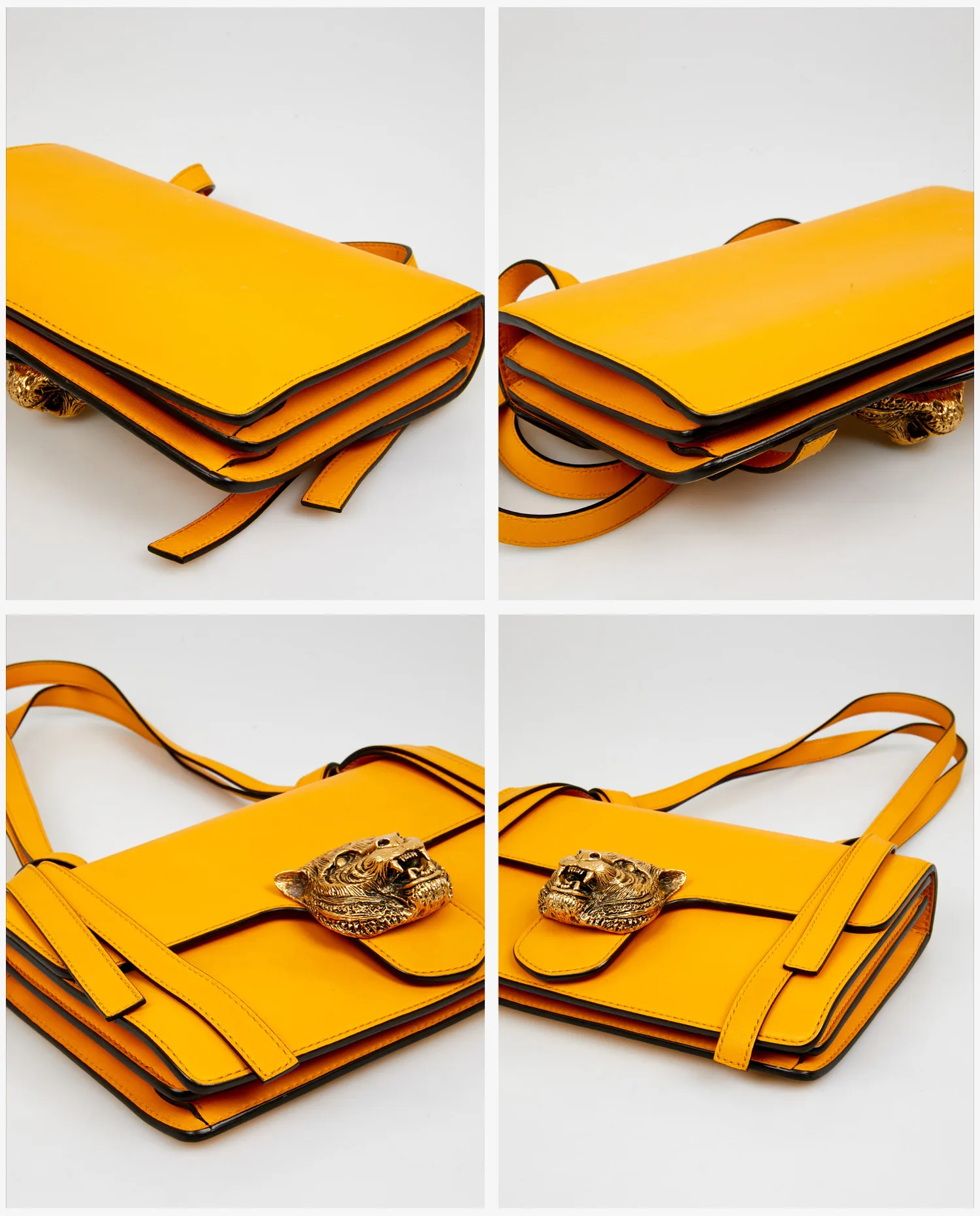 Sac Gucci Animalier cuir agneau jaune – Image 6