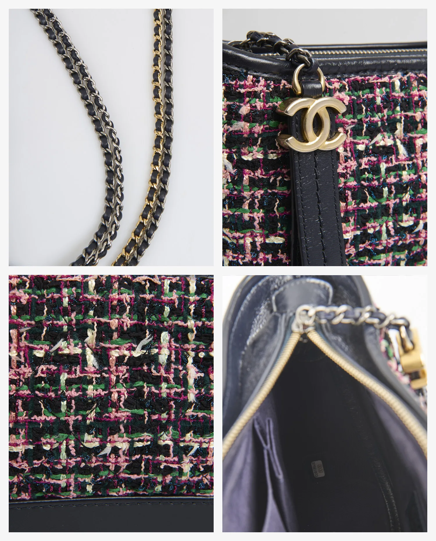Sac Gabrielle Chanel tweed multicolore – Image 8