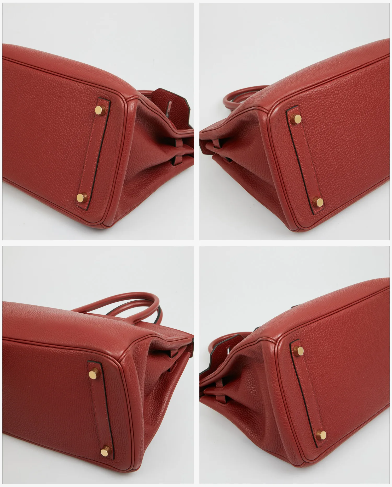Birkin 30 Hermès togo Rouge H – Image 6