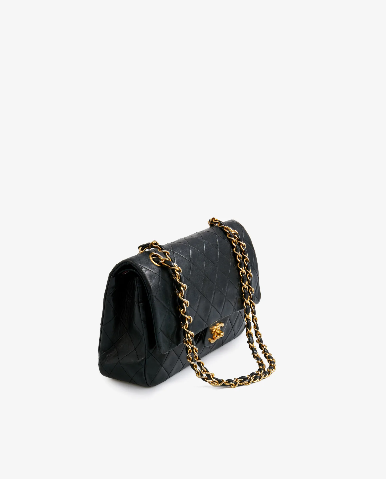 Sac vintage Classique Chanel noir – Image 2
