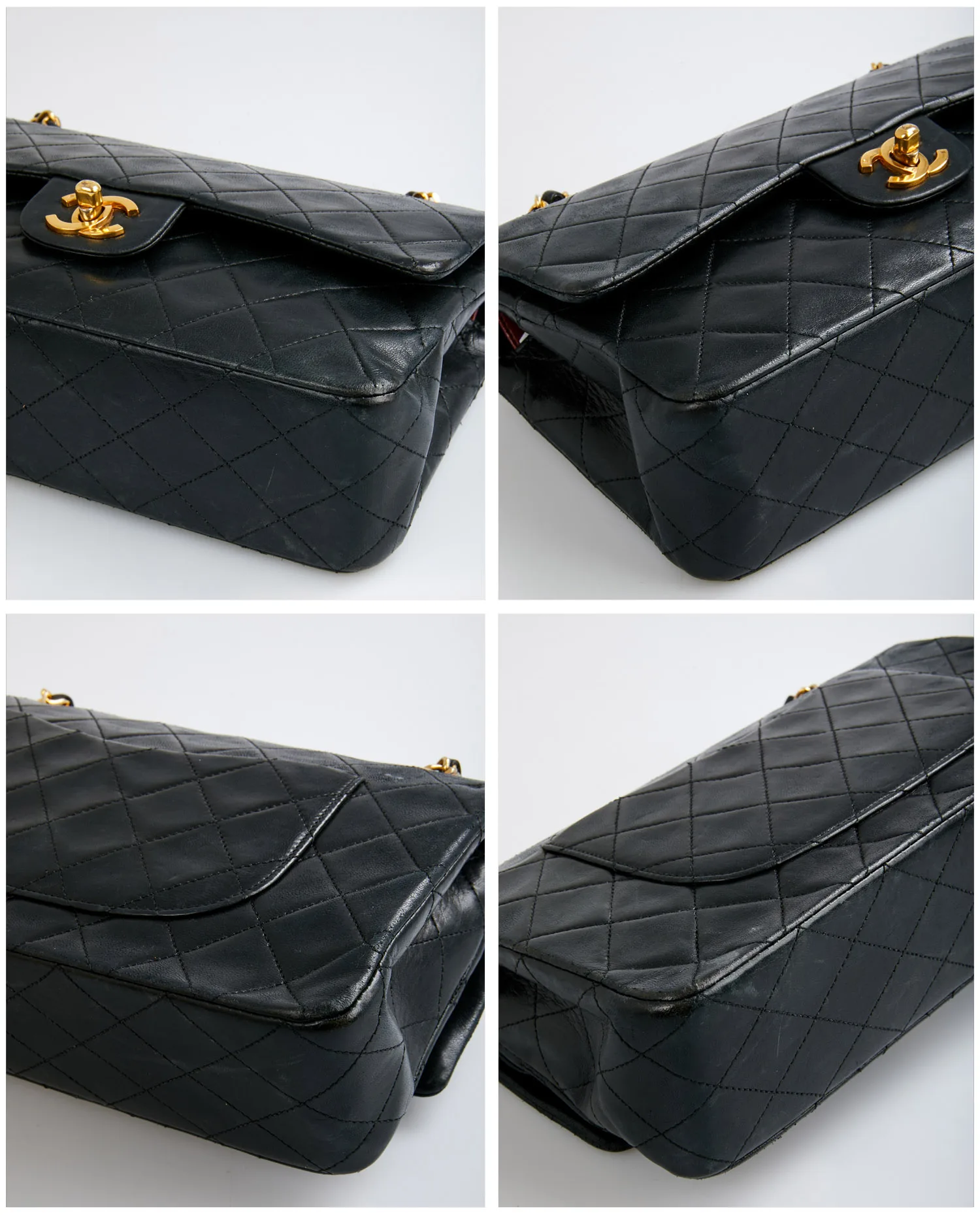 Sac vintage Classique Chanel noir – Image 6