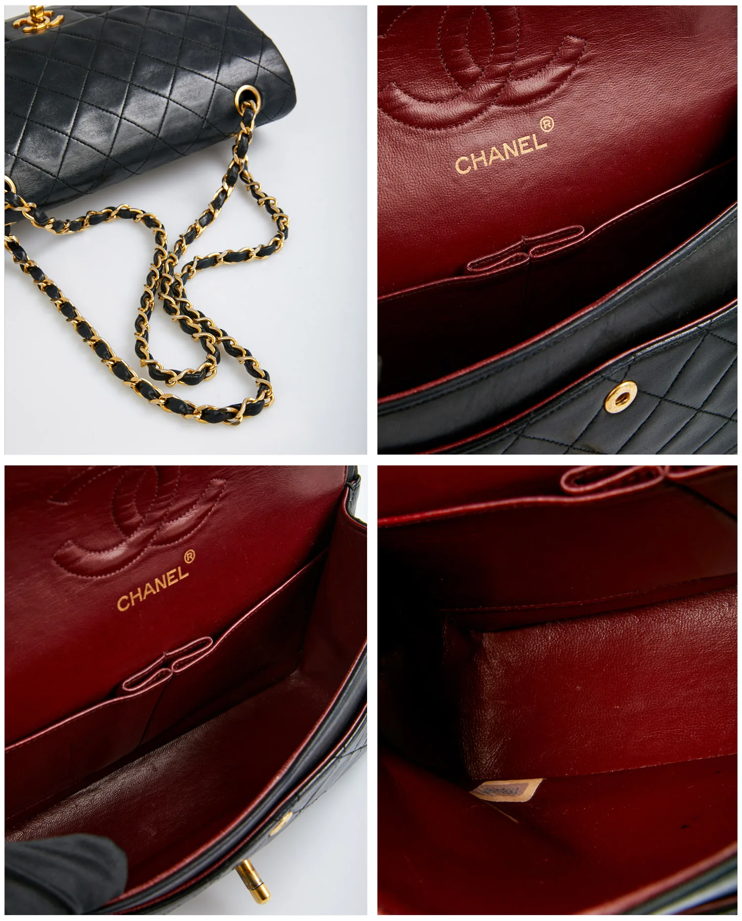 Sac vintage Classique Chanel noir – Image 7