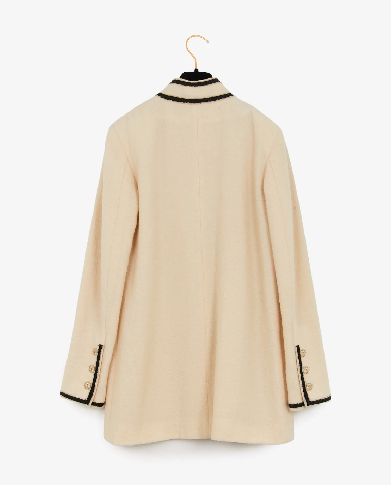 Veste longue Chanel tweed écru – Image 2