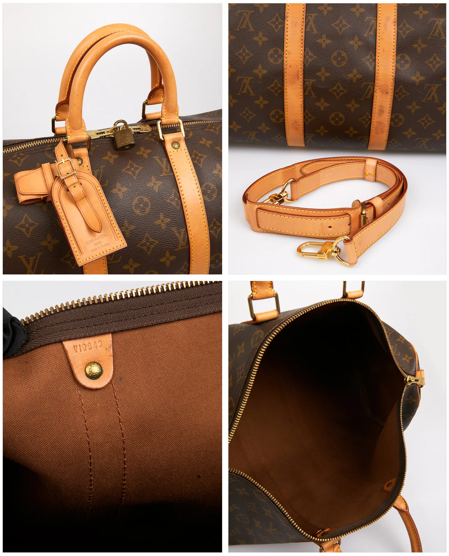 Keepall 45 vintage Louis Vuitton bandoulière – Image 7