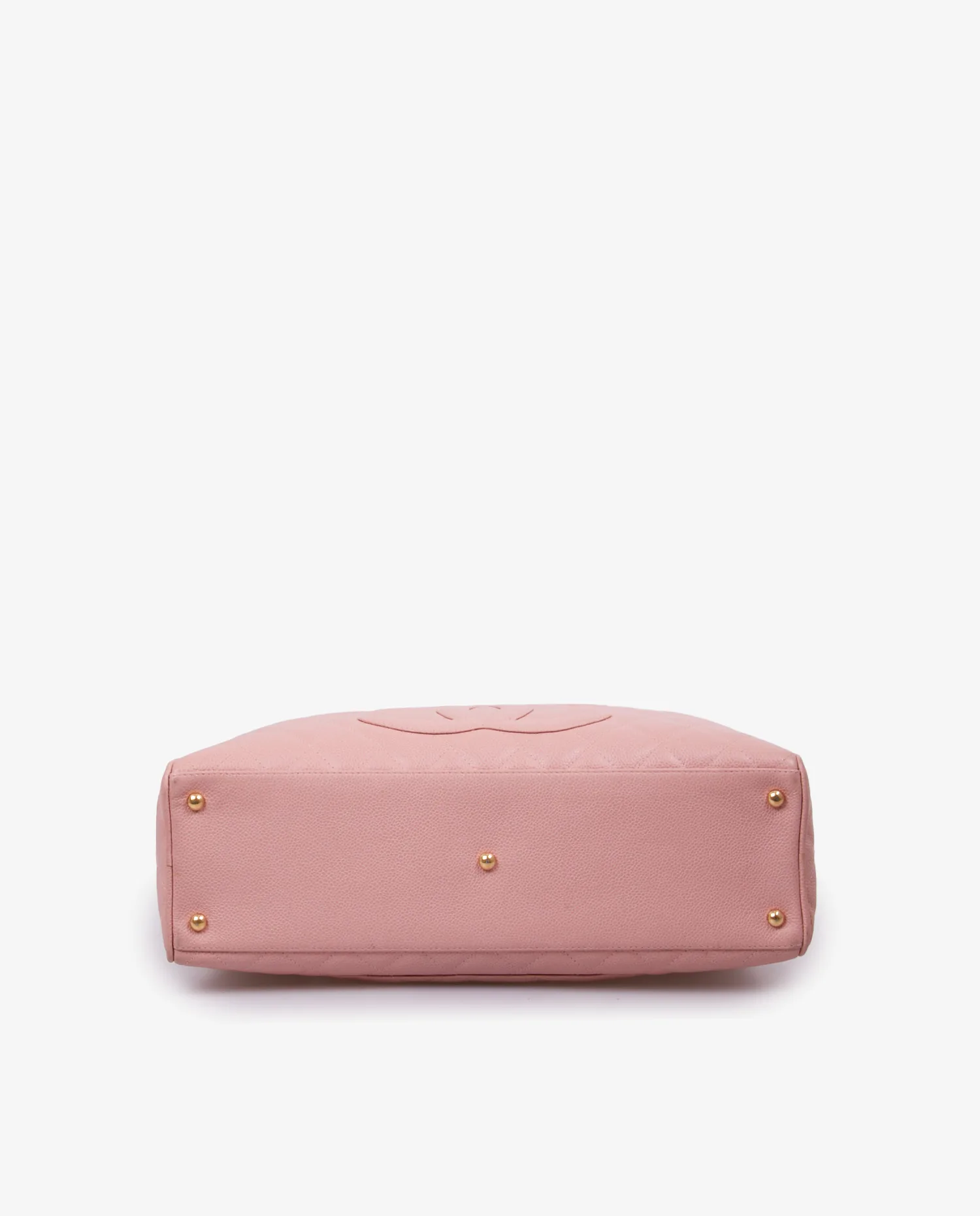 Sac Boston Chanel cuir caviar rose pâle – Image 5