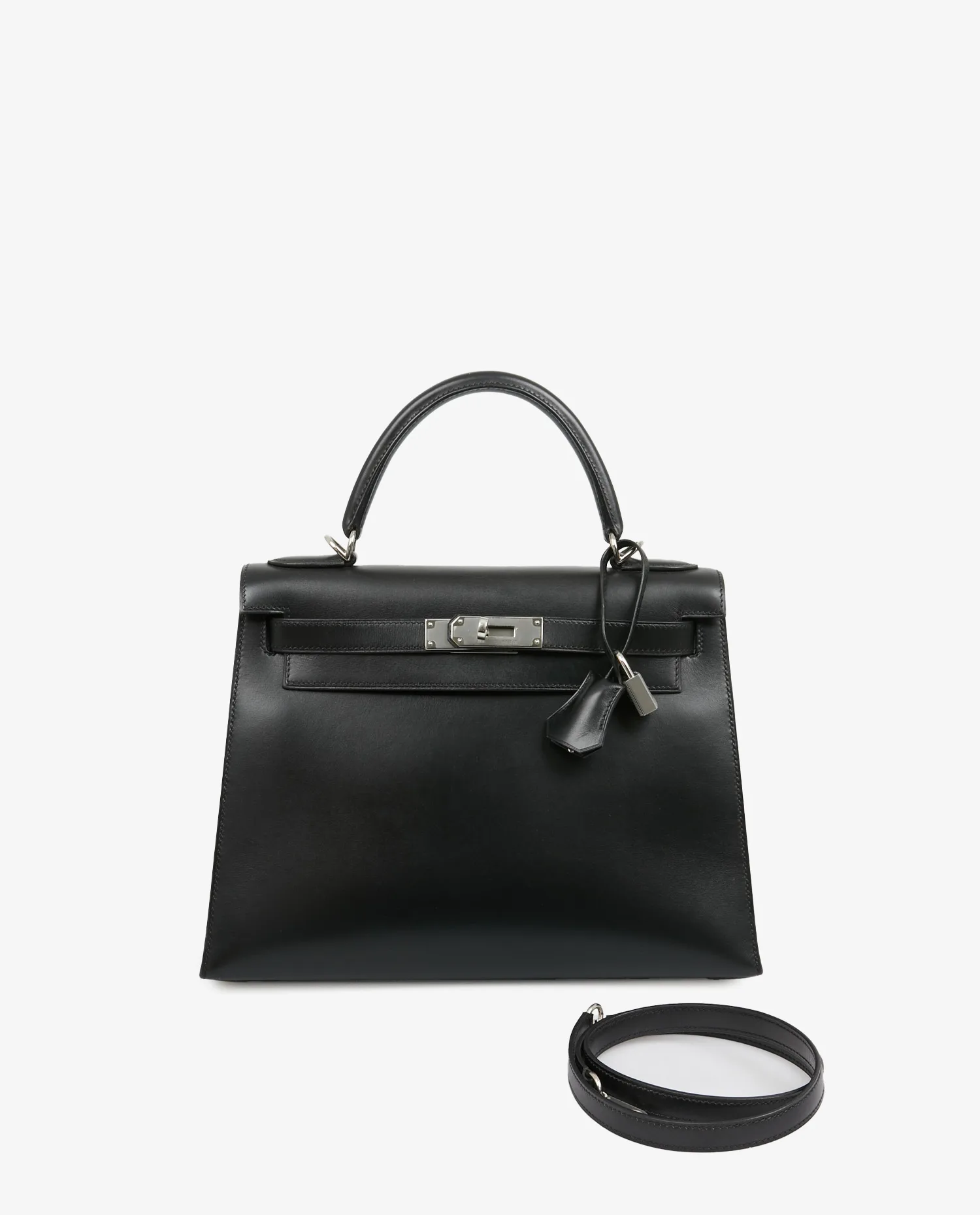 Kelly II Hermès box noir palladium