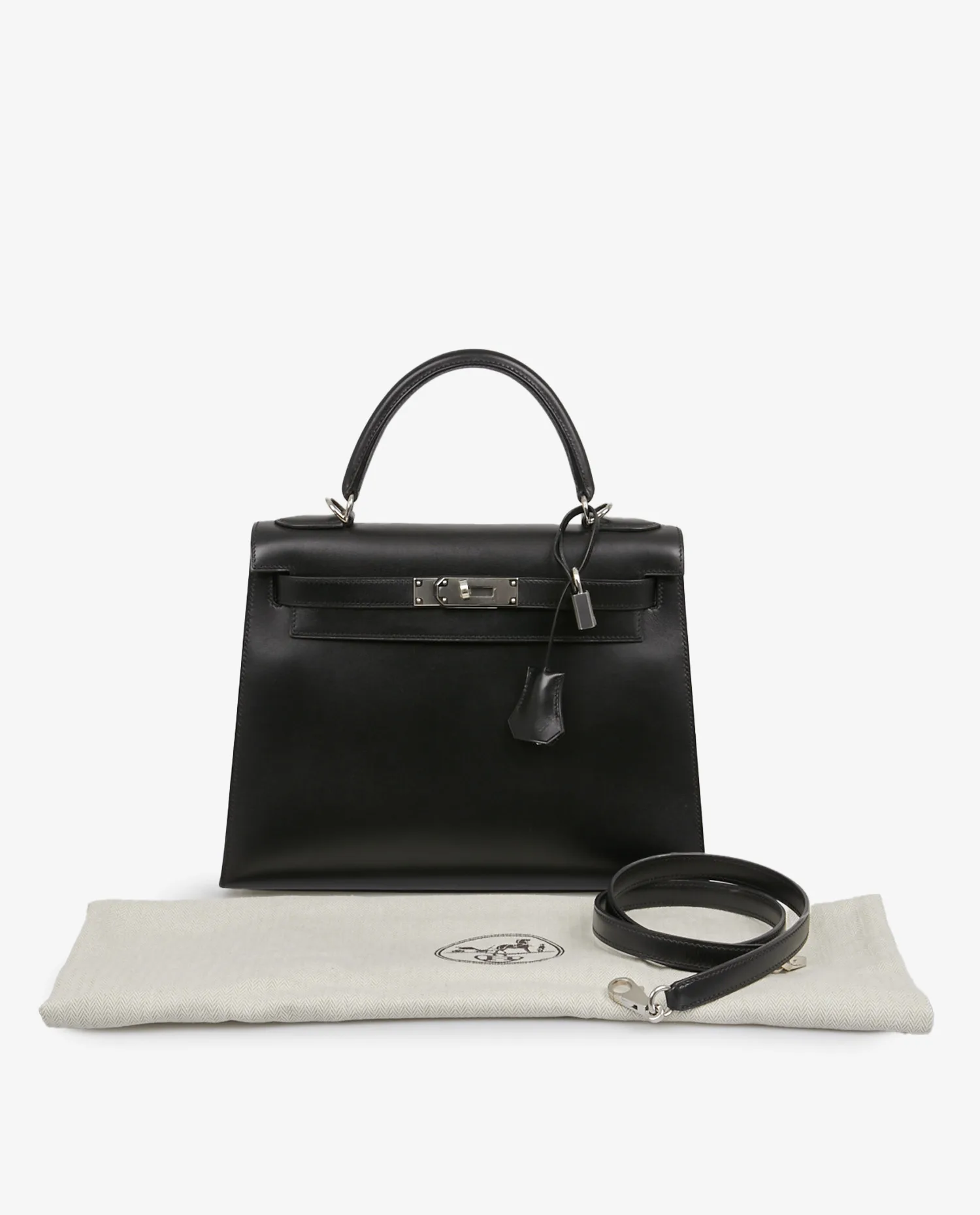 Kelly II Hermès box noir palladium – Image 8