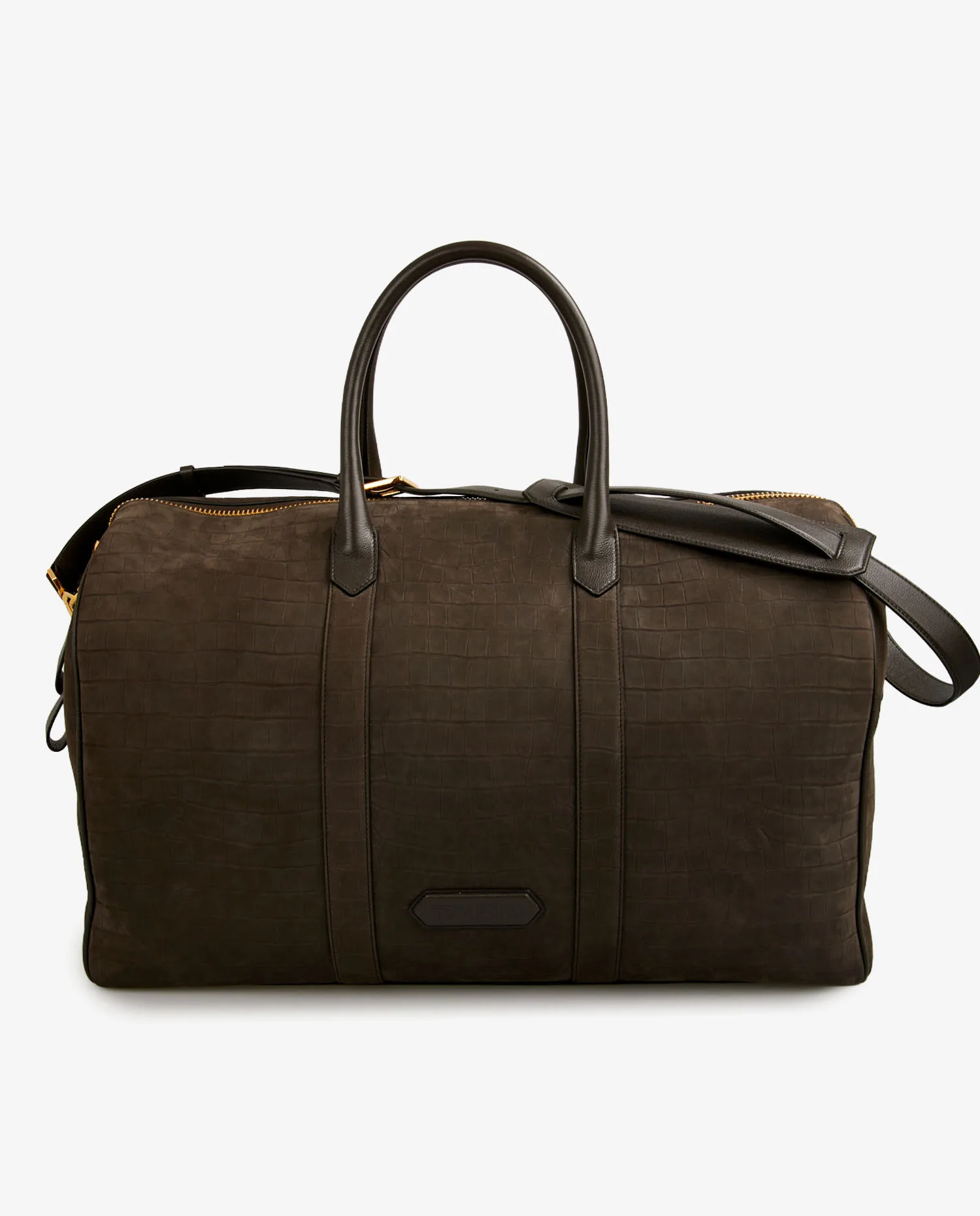 Sac de voyage Tom Ford cuir de veau marron