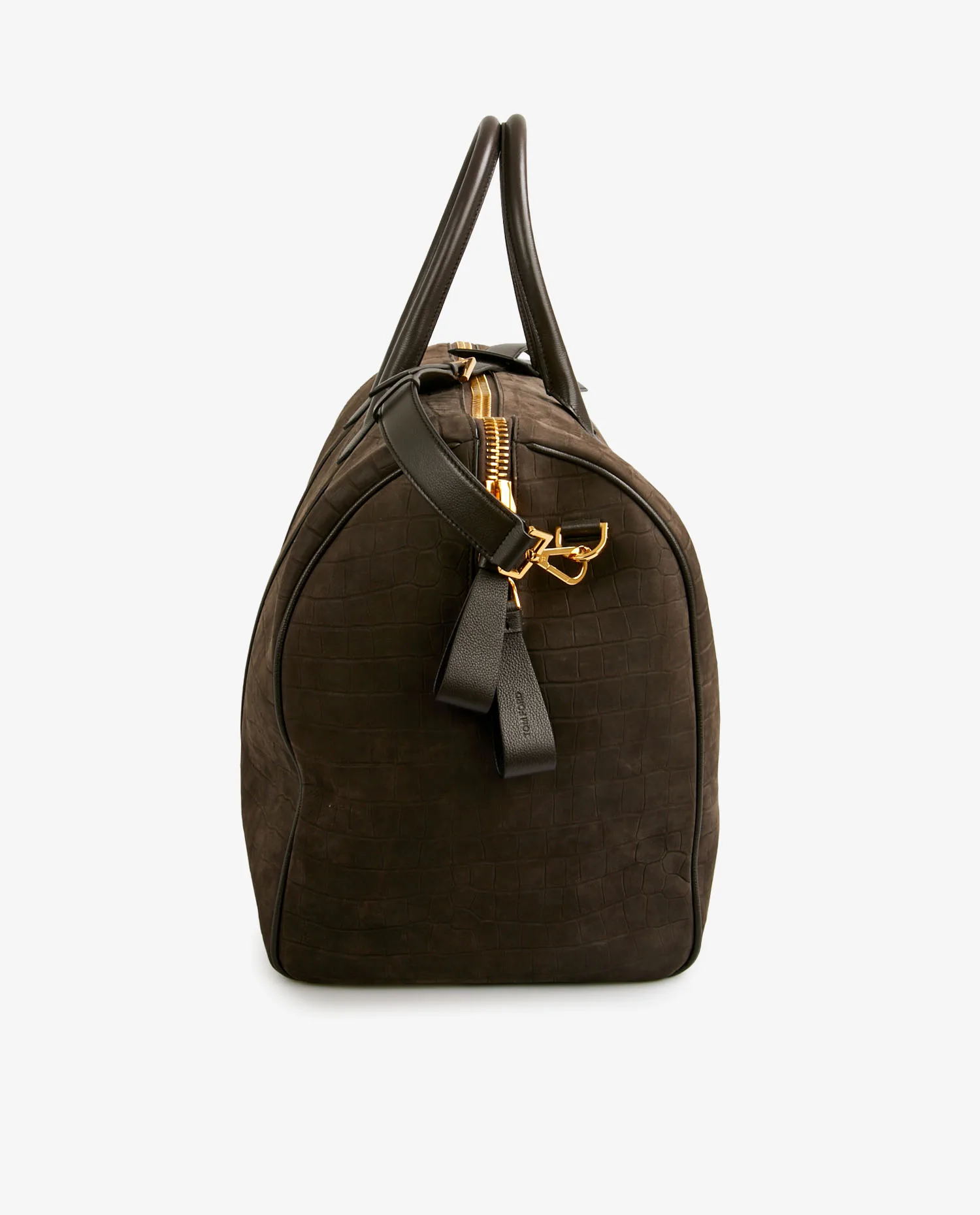 Sac de voyage Tom Ford cuir de veau marron – Image 3