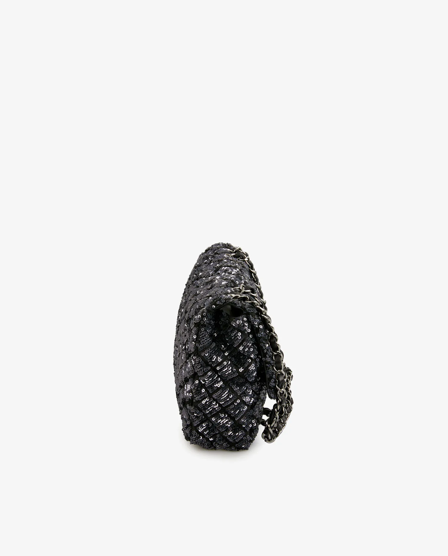 Sac du soir Chanel sequins bleu marine – Image 3