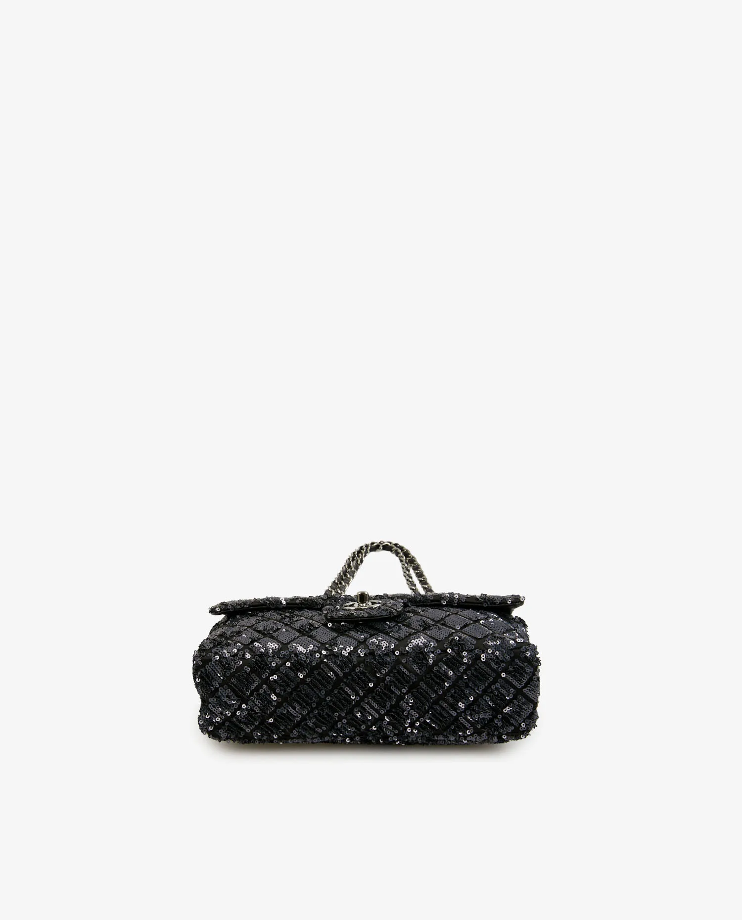Sac du soir Chanel sequins bleu marine – Image 5