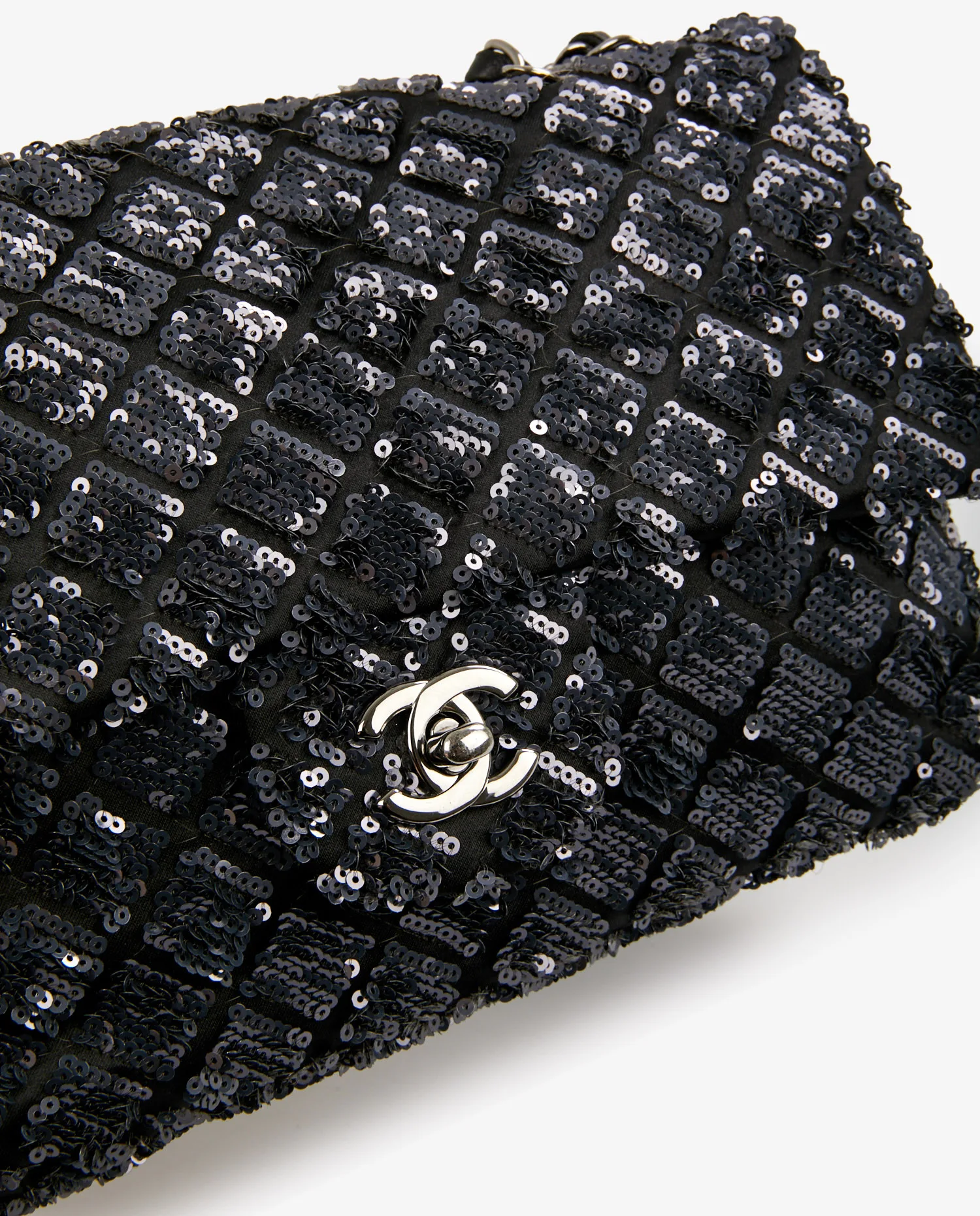 Sac du soir Chanel sequins bleu marine – Image 8