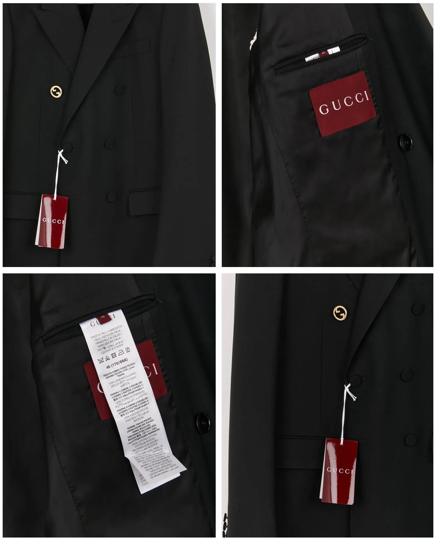 Blazer Gucci laine noire – Image 4