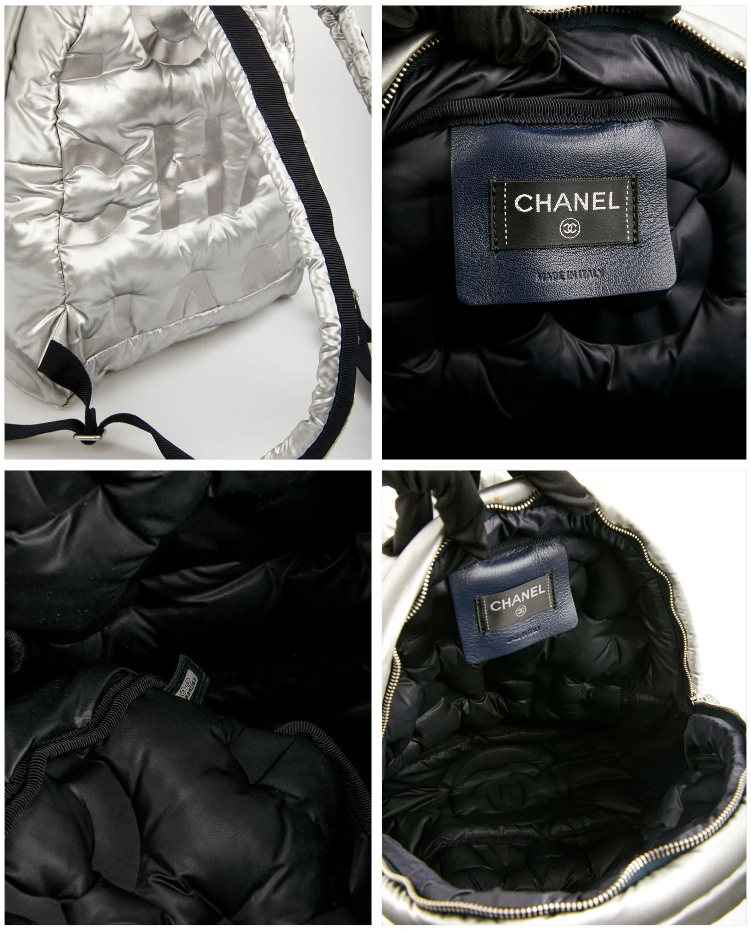 Sac à dos Chanel argent collection Espace Aérien Chanel – Image 7